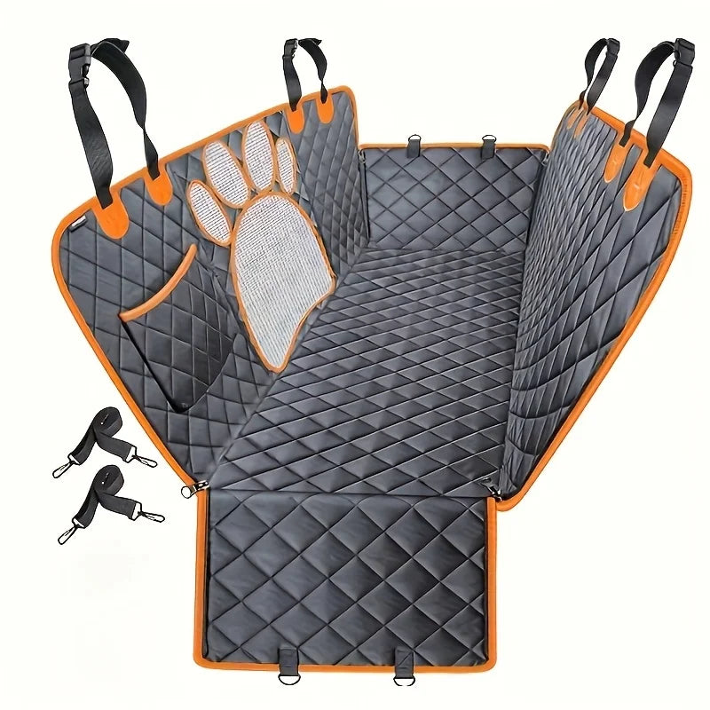 Ultimate Multifunctional Dog Seat Cover - Scratch Resistant, Advanced Waterproof Technology, Non-Slip Hammock Design, Perfect for All the Cars, Trunk, Trucks, Sedans, SUVs
