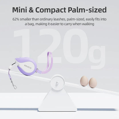 Compact 3M Automatic Retractable Dog Leash - Perfect for Outdoor Adventures with Pets!