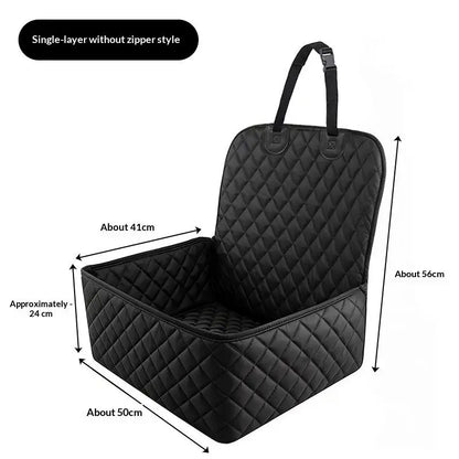 Ultimate Waterproof Pet Car Seat Cover - Durable & Portable Dog/Cat Cushion for Rear Seats