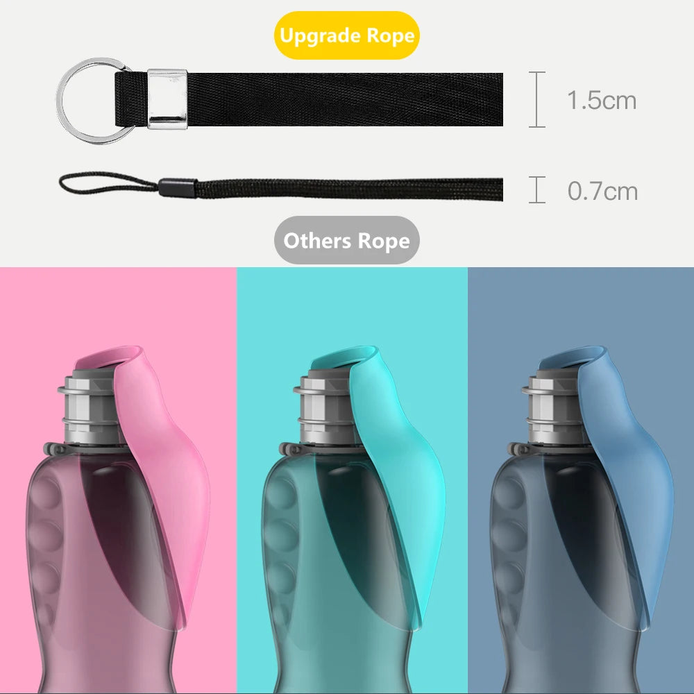 800ML Portable Dog Water Bottle Dispenser - Ideal for All Breeds, Perfect for Travel & Outdoor Adventures!