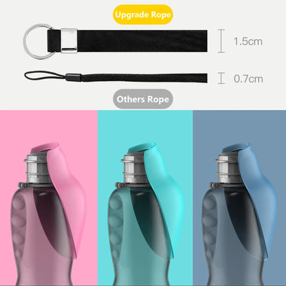 800ML Portable Dog Water Bottle Dispenser - Ideal for All Breeds, Perfect for Travel & Outdoor Adventures!