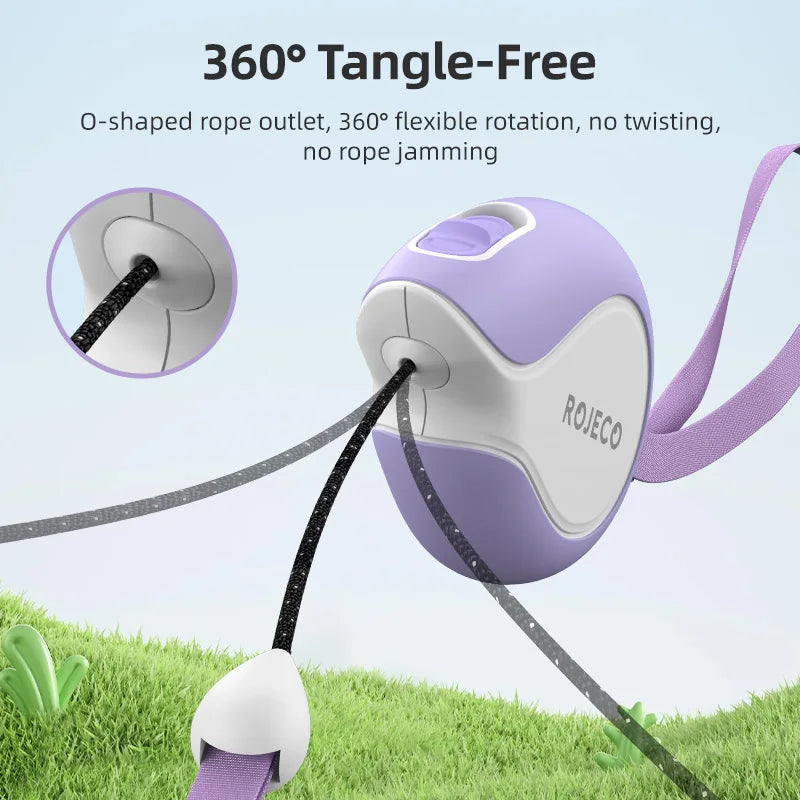 Compact 3M Automatic Retractable Dog Leash - Perfect for Outdoor Adventures with Pets!