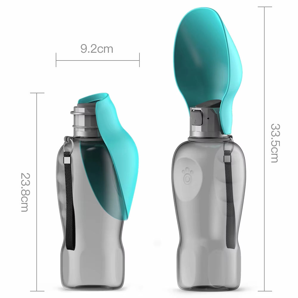 800ML Portable Dog Water Bottle Dispenser - Ideal for All Breeds, Perfect for Travel & Outdoor Adventures!