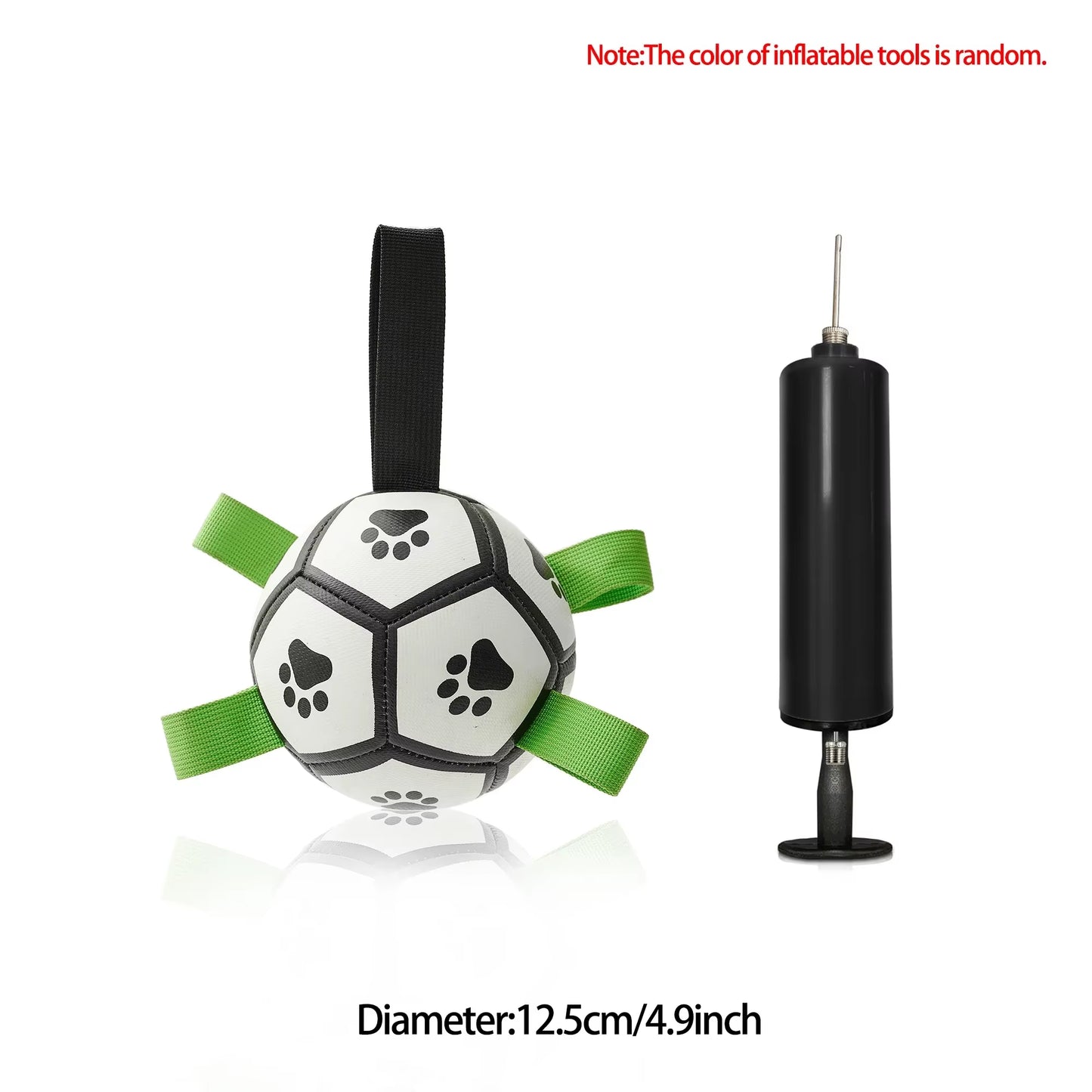 Interactive Soccer Ball Dog Toy with Straps - For dogs of all sizes - Makes summer more fun for your family 