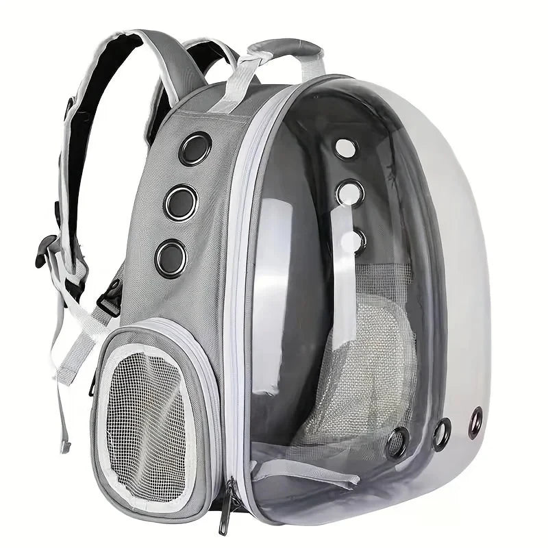 Pet Panoramic Space Capsule - Portable Transparent Outdoor Cat Backpack for Adventures