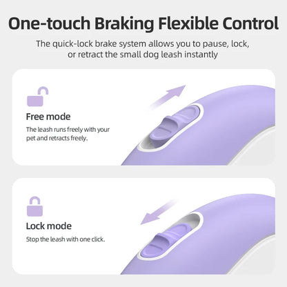 Compact 3M Automatic Retractable Dog Leash - Perfect for Outdoor Adventures with Pets!
