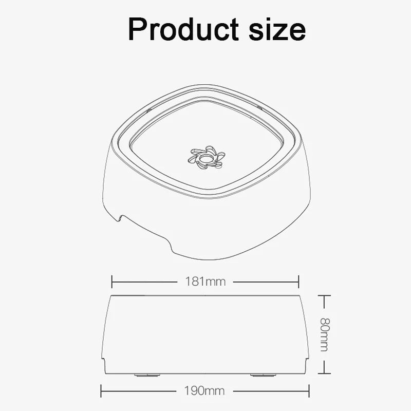 Anti-Overflow Pet Fountain: Slow-Feeding Water Dispenser for Cats and Dogs