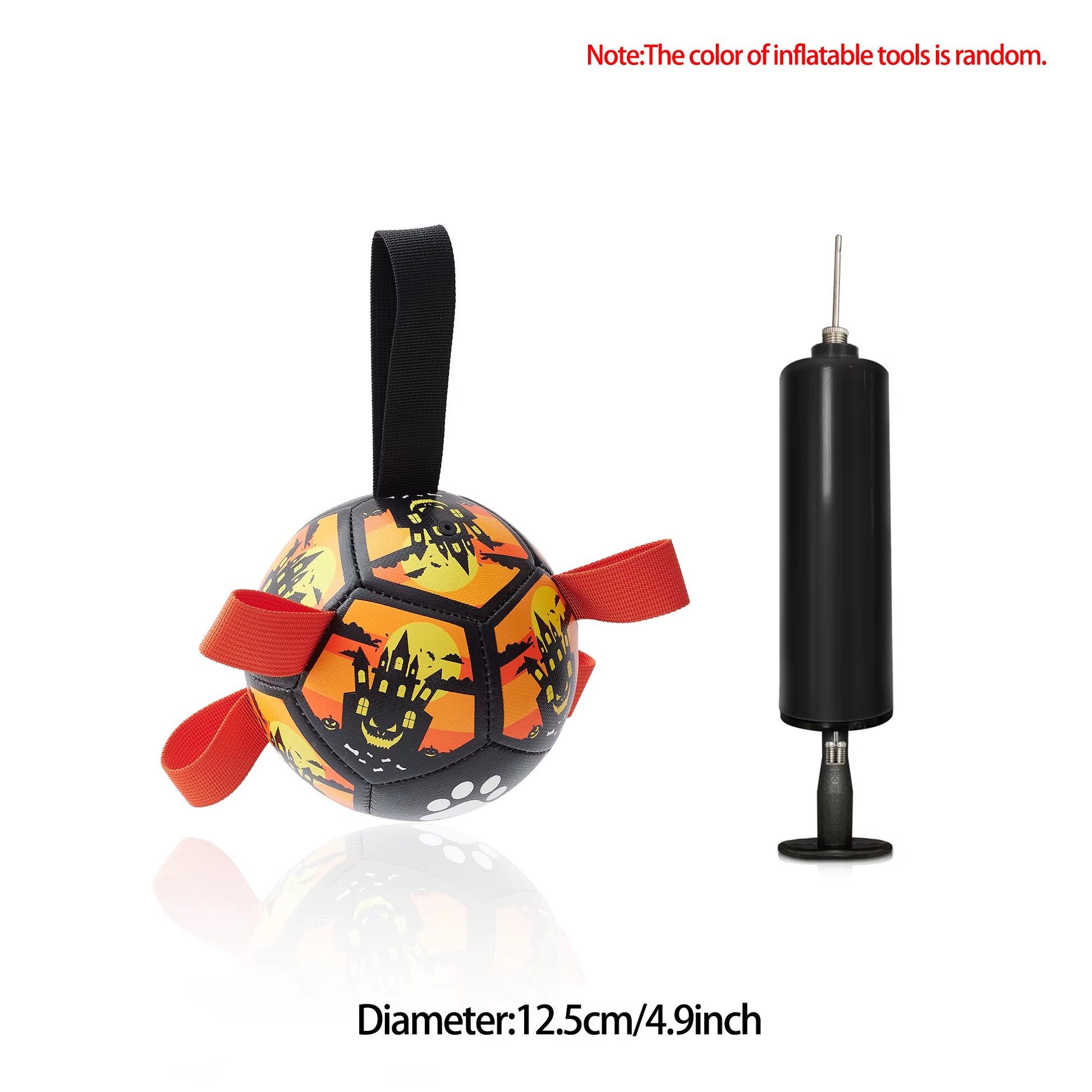 Interactive Soccer Ball Dog Toy with Straps - For dogs of all sizes - Makes summer more fun for your family 