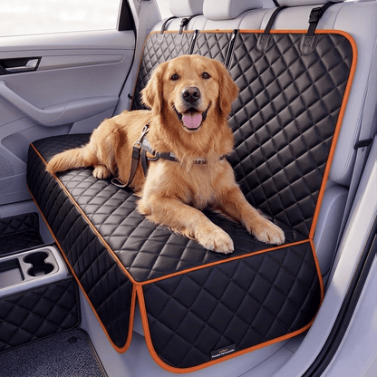 Ultimate Waterproof Pet Car Seat Cover - Durable & Portable Dog/Cat Cushion for Rear Seats