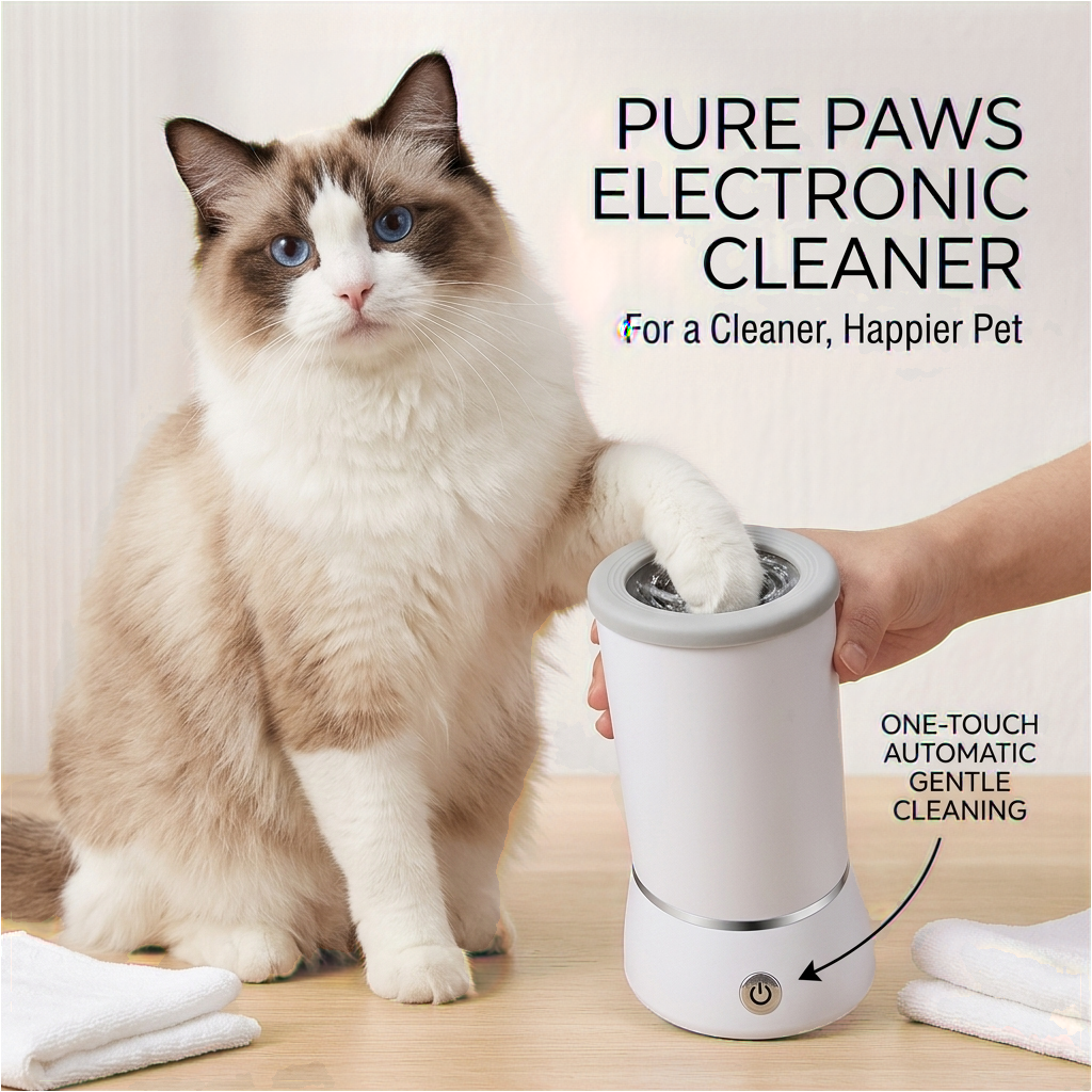Automatic Portable Dog Paw Washer & Massager - USB Rechargeable Cleaner for Small to Medium Pets
