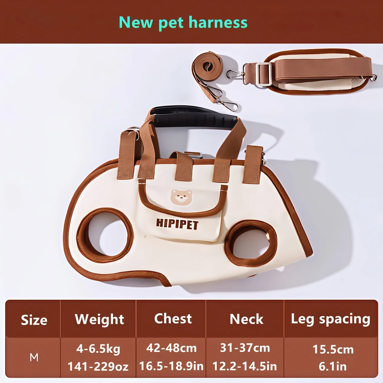 Ultimate Multi-Functional Traction Dog Bag - Portable, Breathable, and Easy to Clean for Senior or Injured Pets with Adjustable Strap