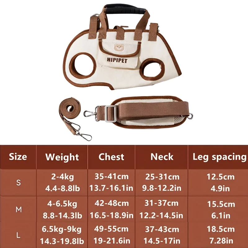 Ultimate Multi-Functional Traction Dog Bag - Portable, Breathable, and Easy to Clean for Senior or Injured Pets with Adjustable Strap