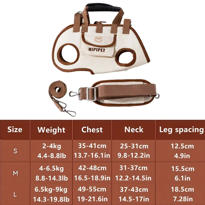 Ultimate Multi-Functional Traction Dog Bag - Portable, Breathable, and Easy to Clean for Senior or Injured Pets with Adjustable Strap