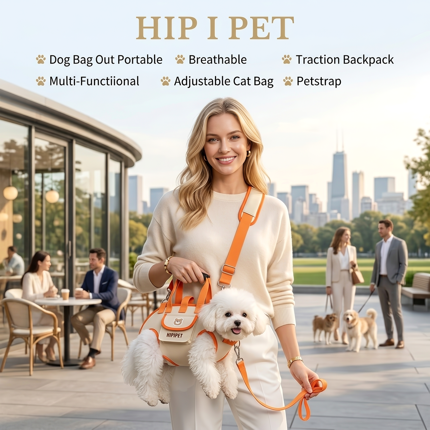 Ultimate Multi-Functional Traction Dog Bag - Portable, Breathable, and Easy to Clean for Senior or Injured Pets with Adjustable Strap