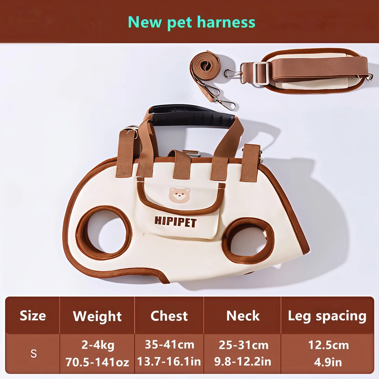 Ultimate Multi-Functional Traction Dog Bag - Portable, Breathable, and Easy to Clean for Senior or Injured Pets with Adjustable Strap