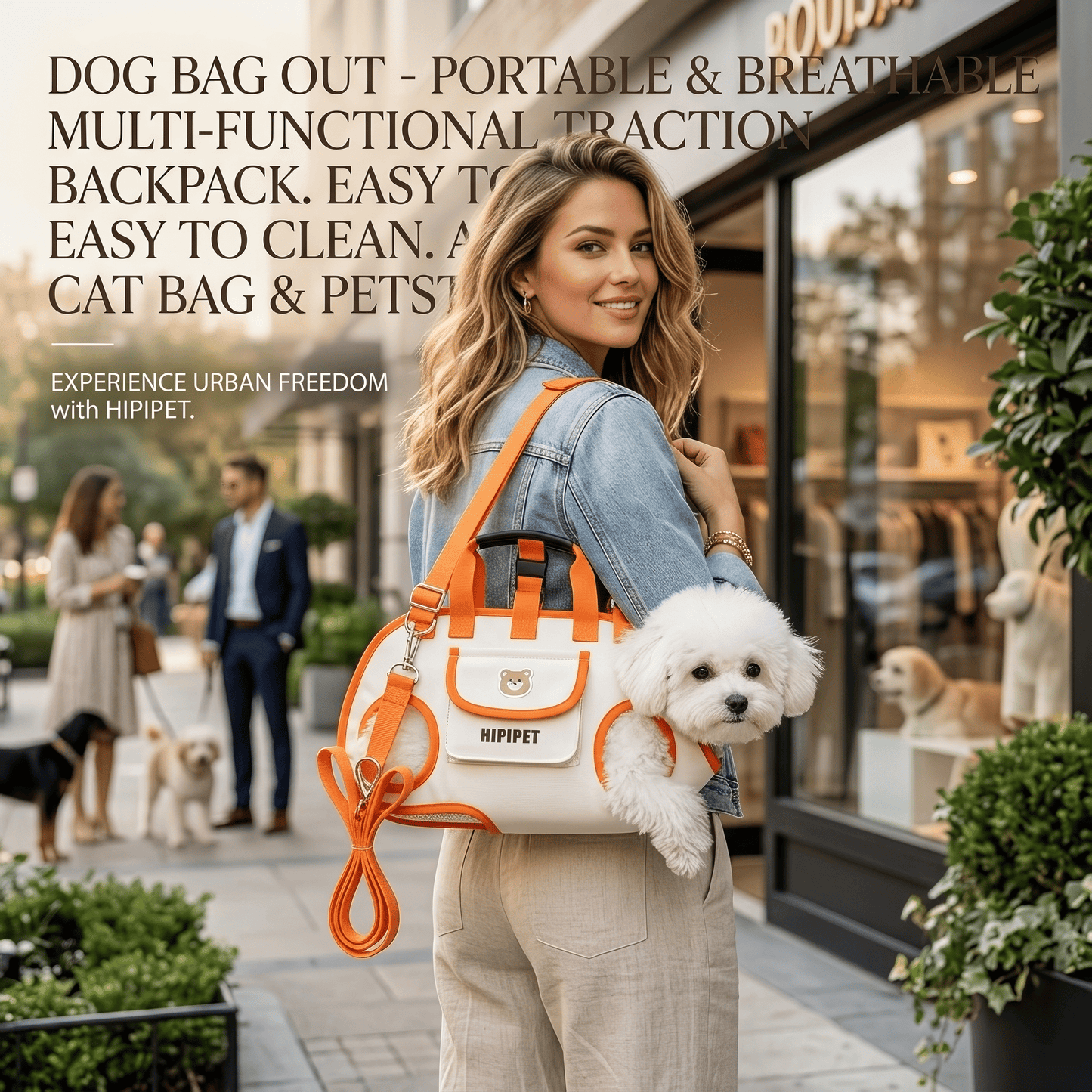 Ultimate Multi-Functional Traction Dog Bag - Portable, Breathable, and Easy to Clean for Senior or Injured Pets with Adjustable Strap