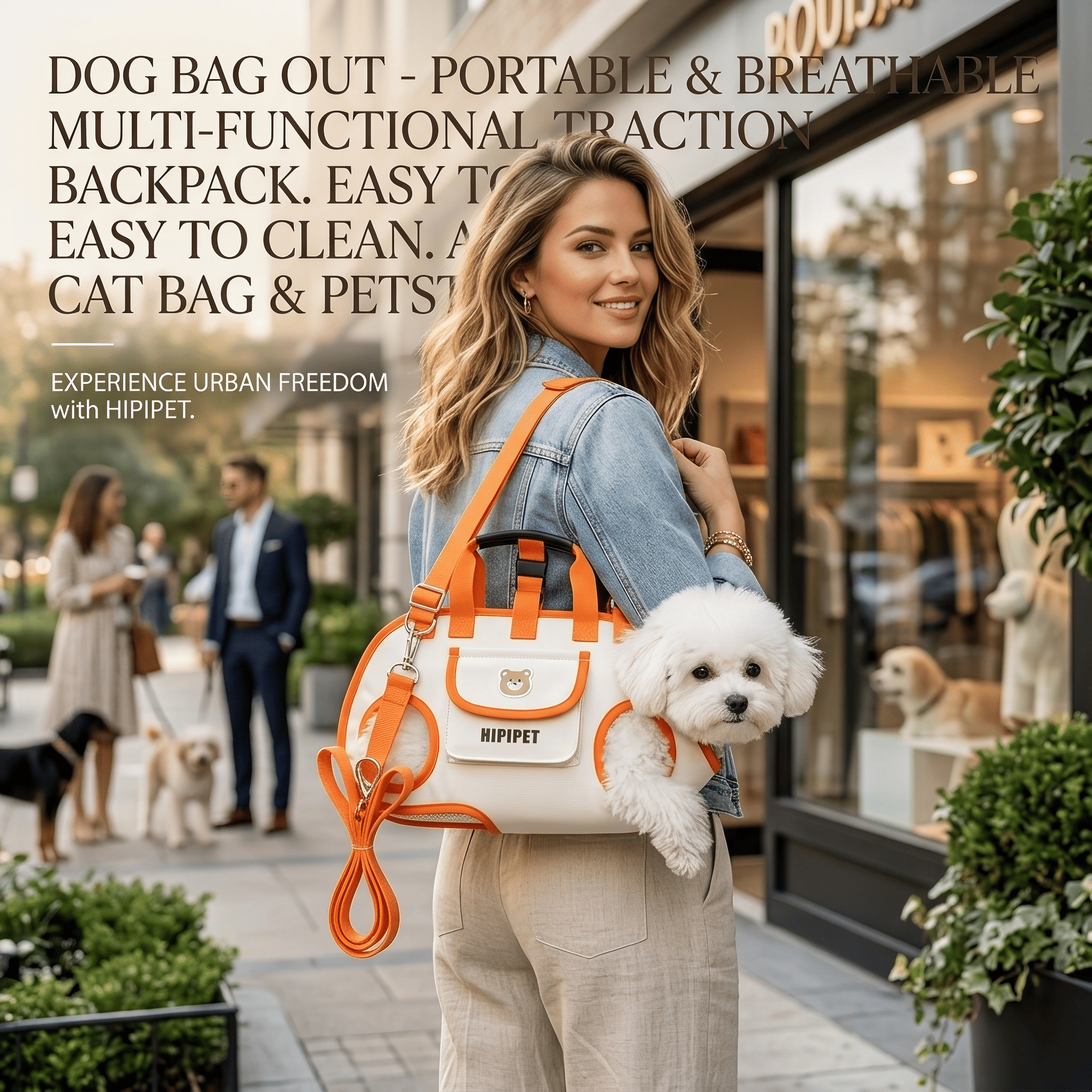 Ultimate Multi-Functional Traction Dog Bag - Portable, Breathable, and Easy to Clean for Senior or Injured Pets with Adjustable Strap