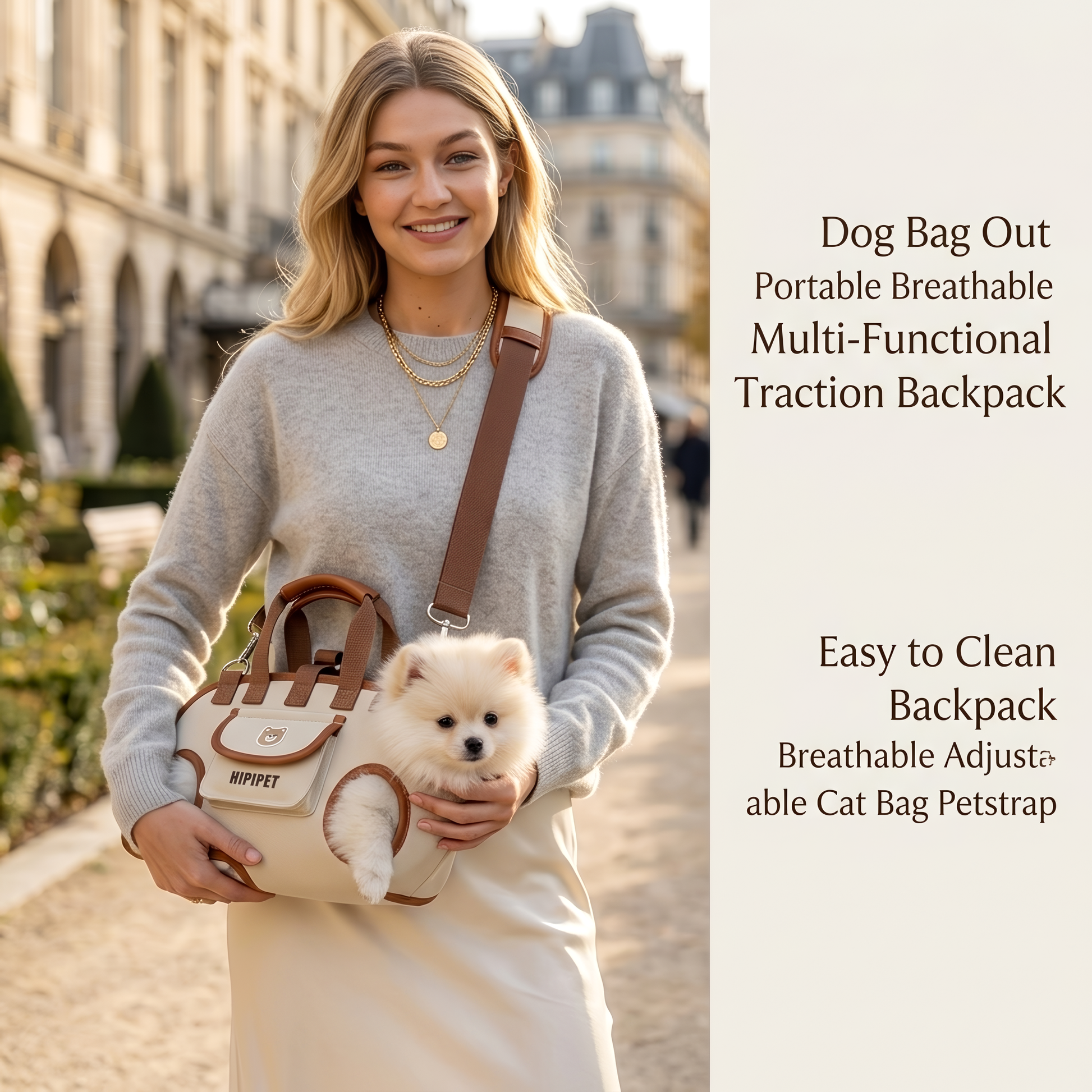 Ultimate Multi-Functional Traction Dog Bag - Portable, Breathable, and Easy to Clean for Senior or Injured Pets with Adjustable Strap