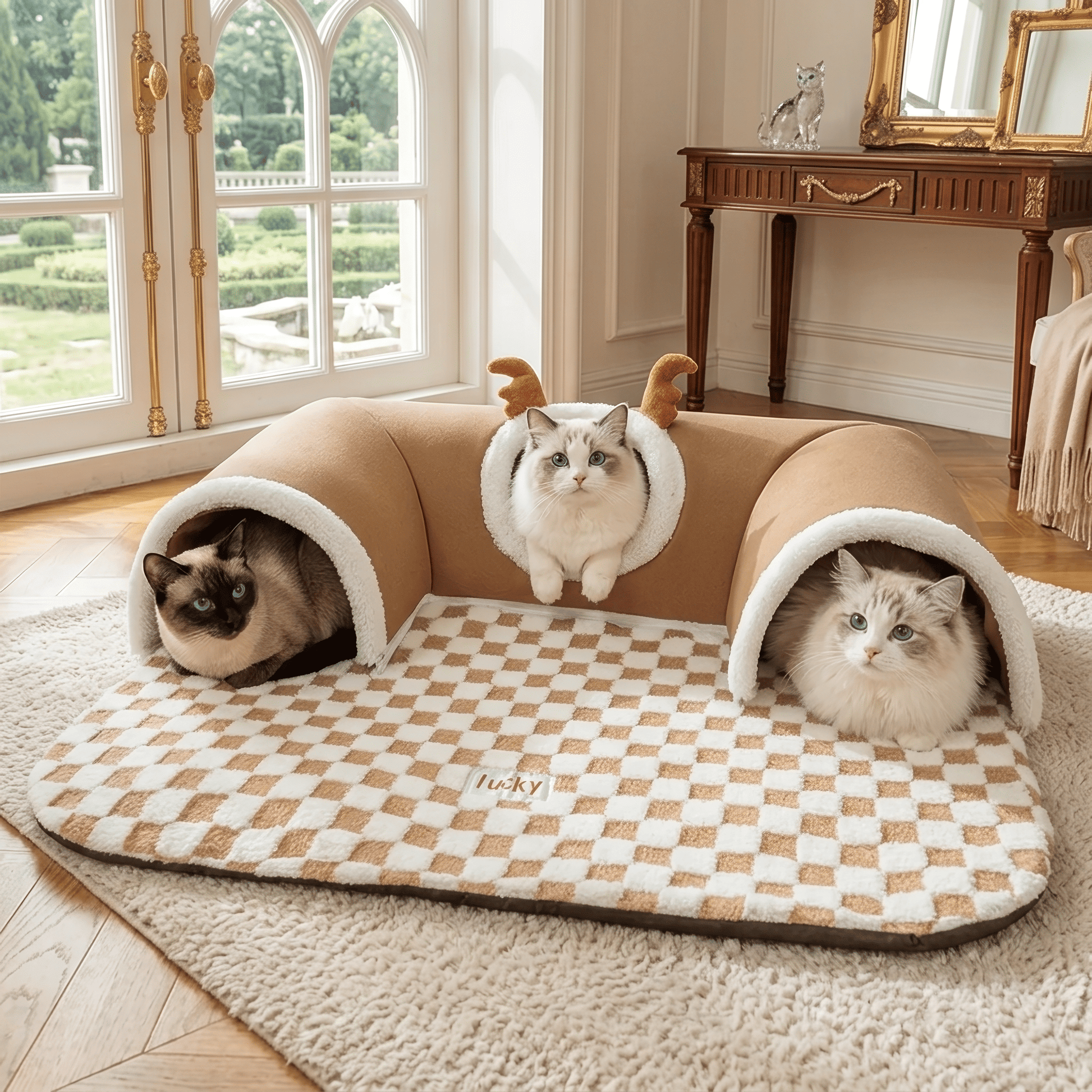 Cozy Cat Bed Tunnel - Versatile Play Tent for Indoor & Outdoor Fun!