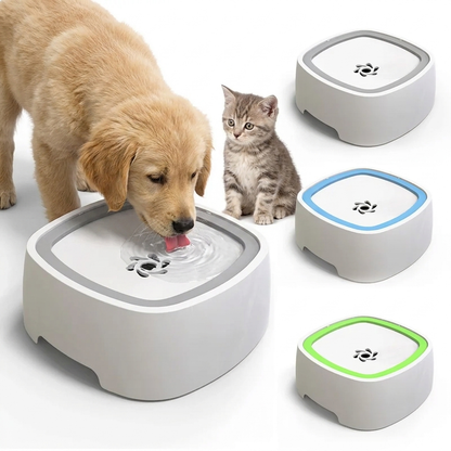 Anti-Overflow Pet Fountain: Slow-Feeding Water Dispenser for Cats and Dogs