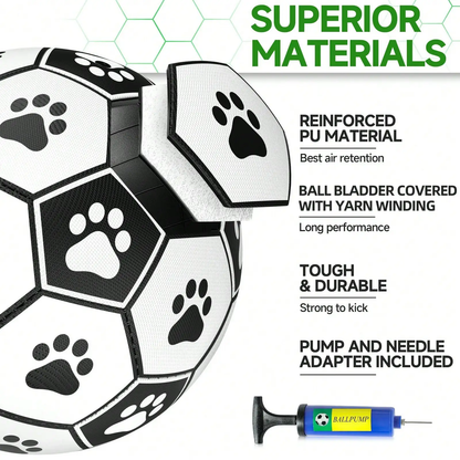 Interactive Soccer Ball Dog Toy with Straps - For dogs of all sizes - Makes summer more fun for your family 