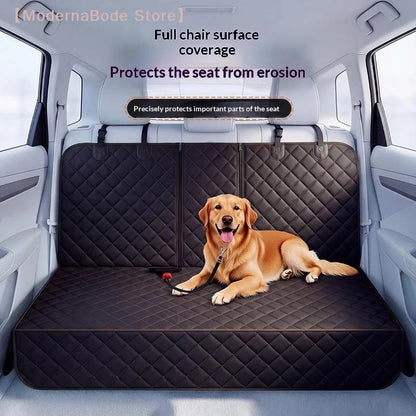 Ultimate Waterproof Pet Car Seat Cover - Durable & Portable Dog/Cat Cushion for Rear Seats