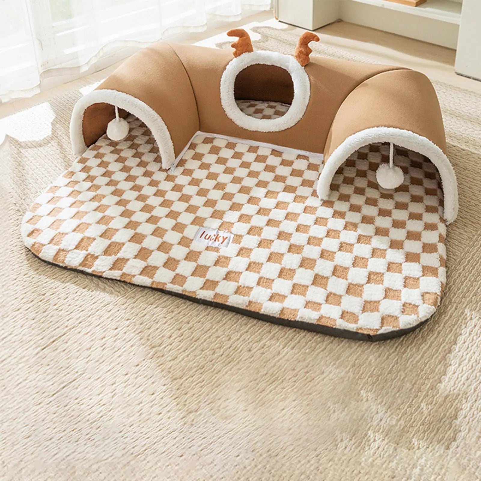 Cozy Cat Bed Tunnel - Versatile Play Tent for Indoor & Outdoor Fun!