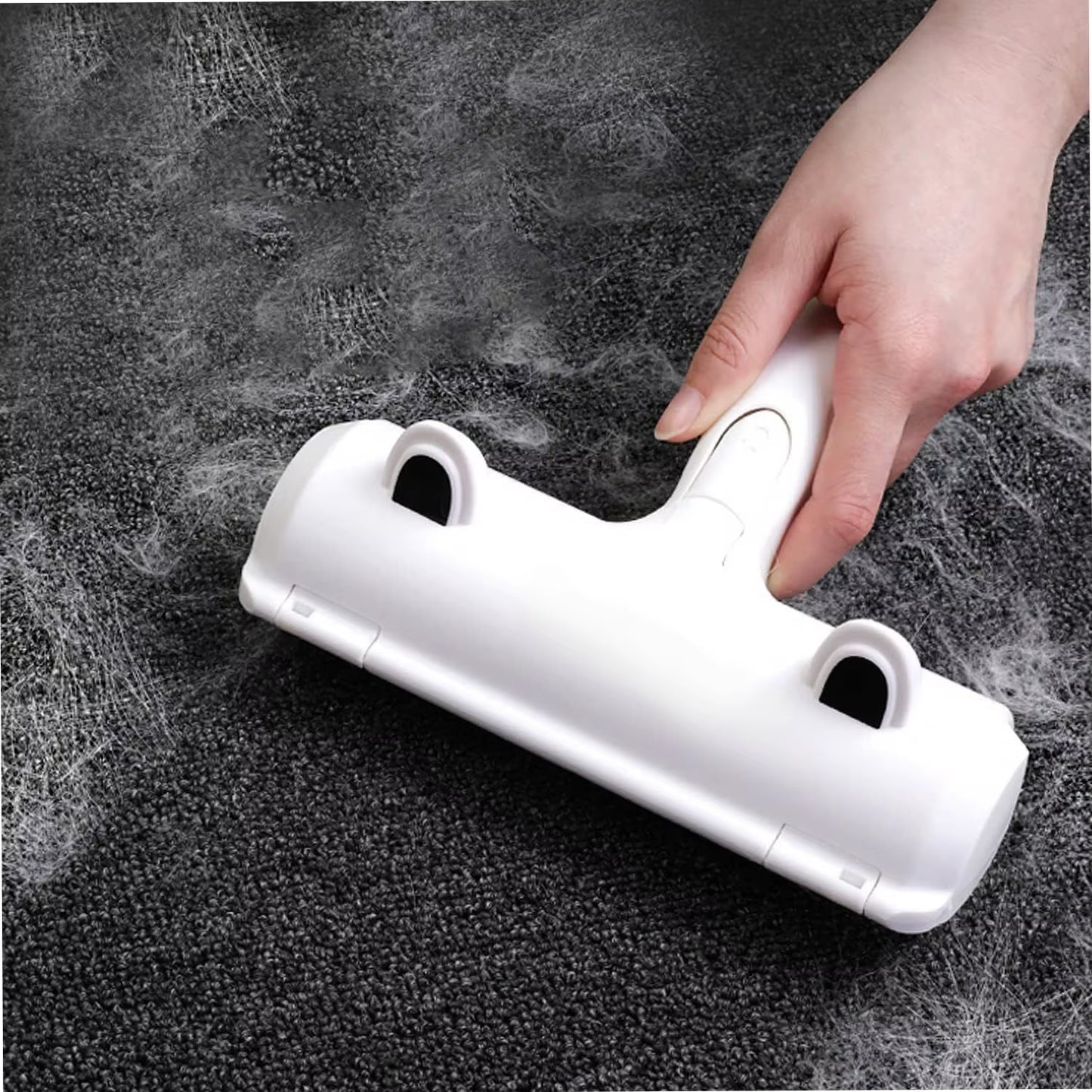 Effortless Pet Hair Removal Tool - Reusable Cat & Dog Hair Suction Brush
