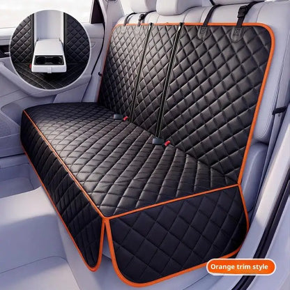 Ultimate Waterproof Pet Car Seat Cover - Durable & Portable Dog/Cat Cushion for Rear Seats