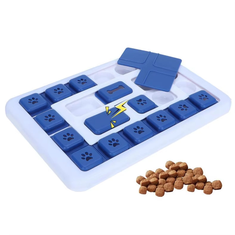 Interactive Slow Feeder Dog Toy - Boost Puppy IQ with Fun Food Dispenser Puzzle Bowl for Cats and Dogs