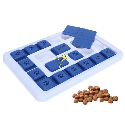 Interactive Slow Feeder Dog Toy - Boost Puppy IQ with Fun Food Dispenser Puzzle Bowl for Cats and Dogs
