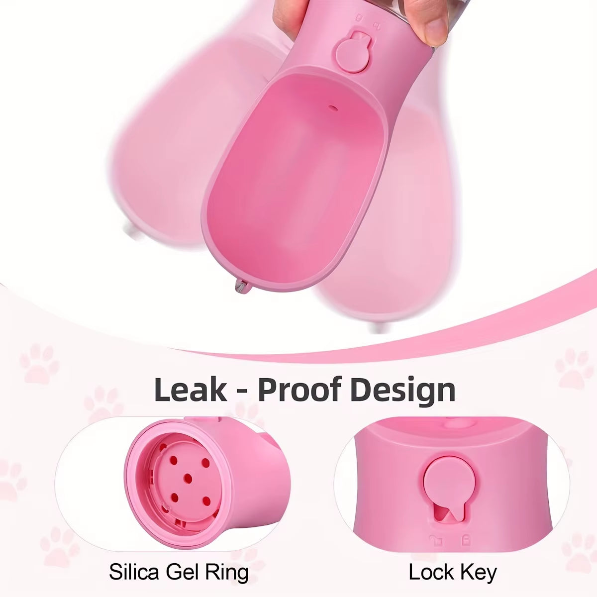 Ultimate Portable Pet Water Bottle & Food Container - Leak Proof Outdoor Dispenser for Dogs and Cats