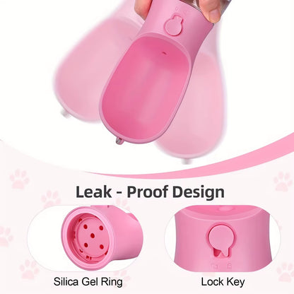 Ultimate Portable Pet Water Bottle & Food Container - Leak Proof Outdoor Dispenser for Dogs and Cats