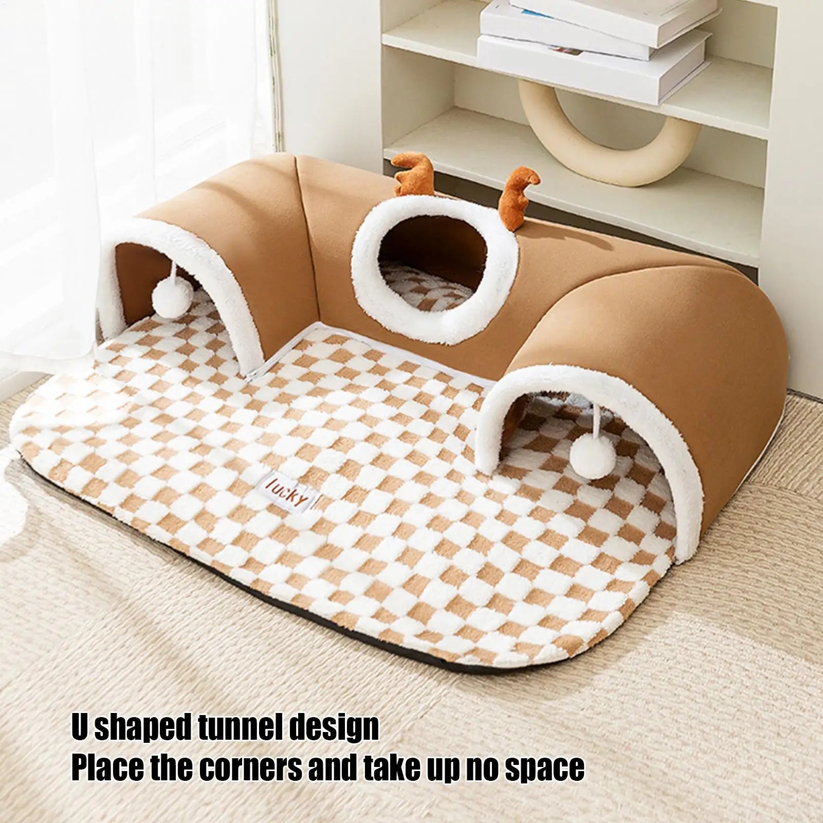 Cozy Cat Bed Tunnel - Versatile Play Tent for Indoor & Outdoor Fun!