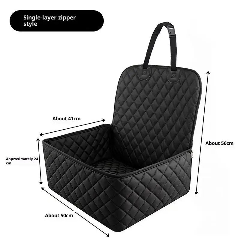 Ultimate Waterproof Pet Car Seat Cover - Durable & Portable Dog/Cat Cushion for Rear Seats