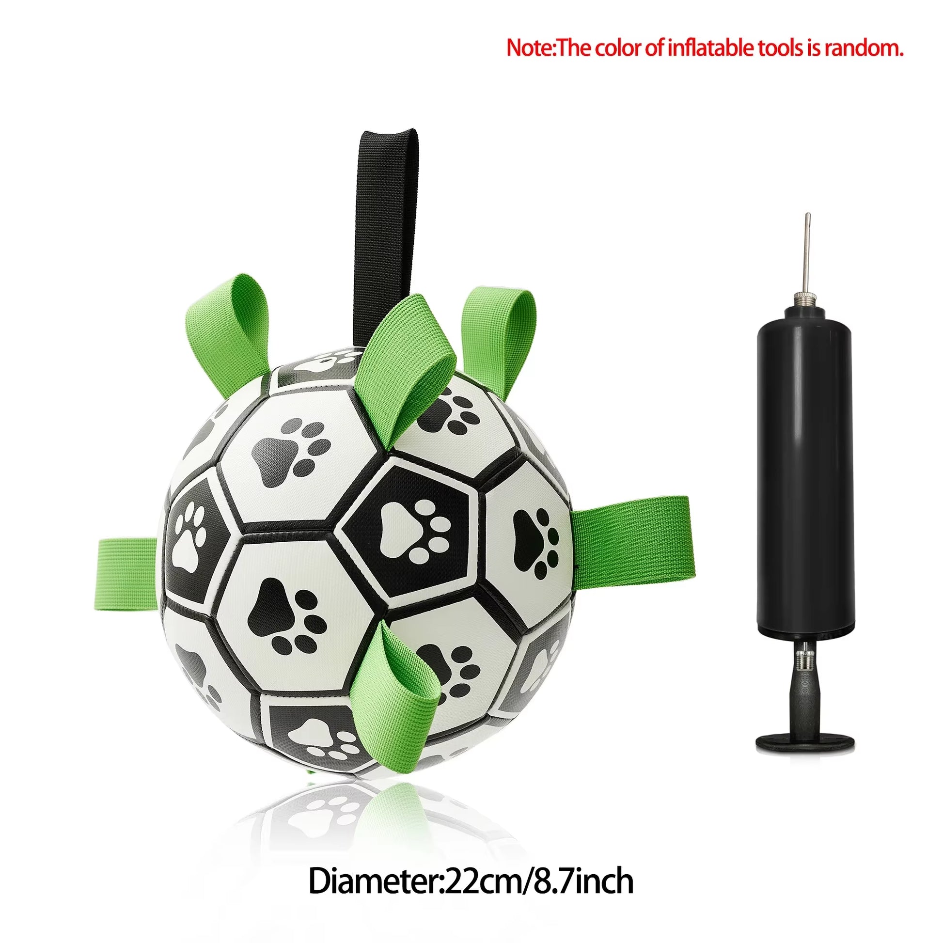 Interactive Soccer Ball Dog Toy with Straps - For dogs of all sizes - Makes summer more fun for your family 