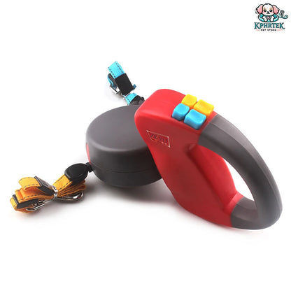 Revolutionary Dual-Dog Retractable Leash with LED Light - Tangle-Free, 360° Design for Dogs Up to 25Kg