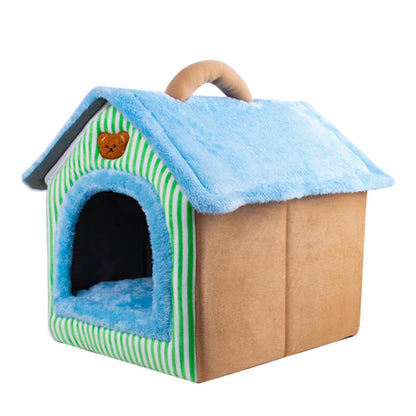 Cozy & Stylish Foldable Pet House - Washable Cat & Dog Sofa Bed for Extra Small to Medium Pets