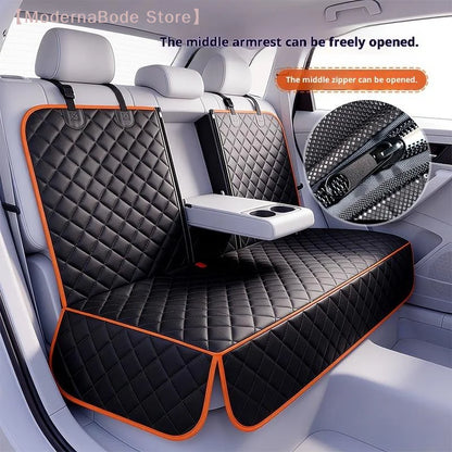 Ultimate Waterproof Pet Car Seat Cover - Durable & Portable Dog/Cat Cushion for Rear Seats