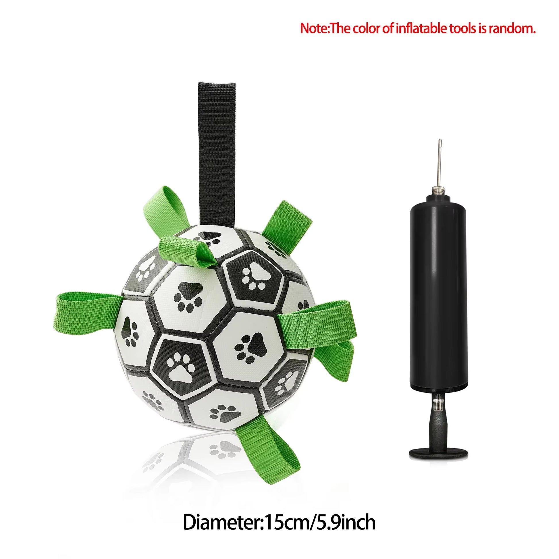Interactive Soccer Ball Dog Toy with Straps - For dogs of all sizes - Makes summer more fun for your family 