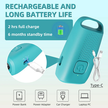 Portable Ultrasonic Dog Repeller with LED Flashlight and USB Rechargeable Anti-Barking Device