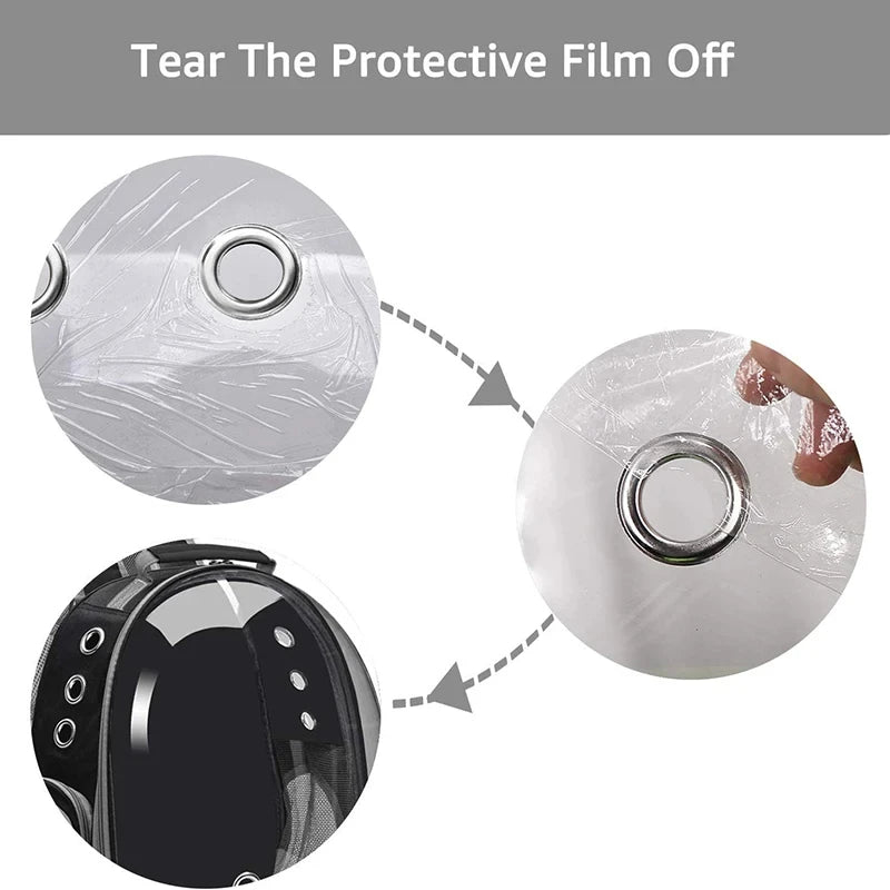 Pet Panoramic Space Capsule - Portable Transparent Outdoor Cat Backpack for Adventures