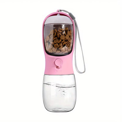 Ultimate Portable Pet Water Bottle & Food Container - Leak Proof Outdoor Dispenser for Dogs and Cats
