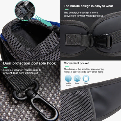 Comfortable Pet Carrier Backpack - Stylish Sling Bag for Cats & Dogs, Perfect for Travel & Outdoor Adventures