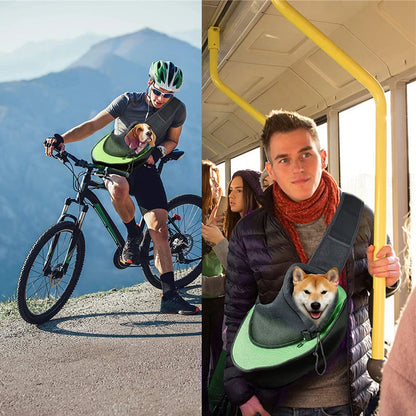 Comfortable Pet Carrier Backpack - Stylish Sling Bag for Cats & Dogs, Perfect for Travel & Outdoor Adventures