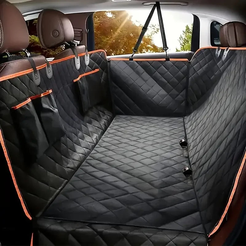 Ultimate Multifunctional Dog Seat Cover - Scratch Resistant, Advanced Waterproof Technology, Non-Slip Hammock Design, Perfect for All the Cars, Trunk, Trucks, Sedans, SUVs