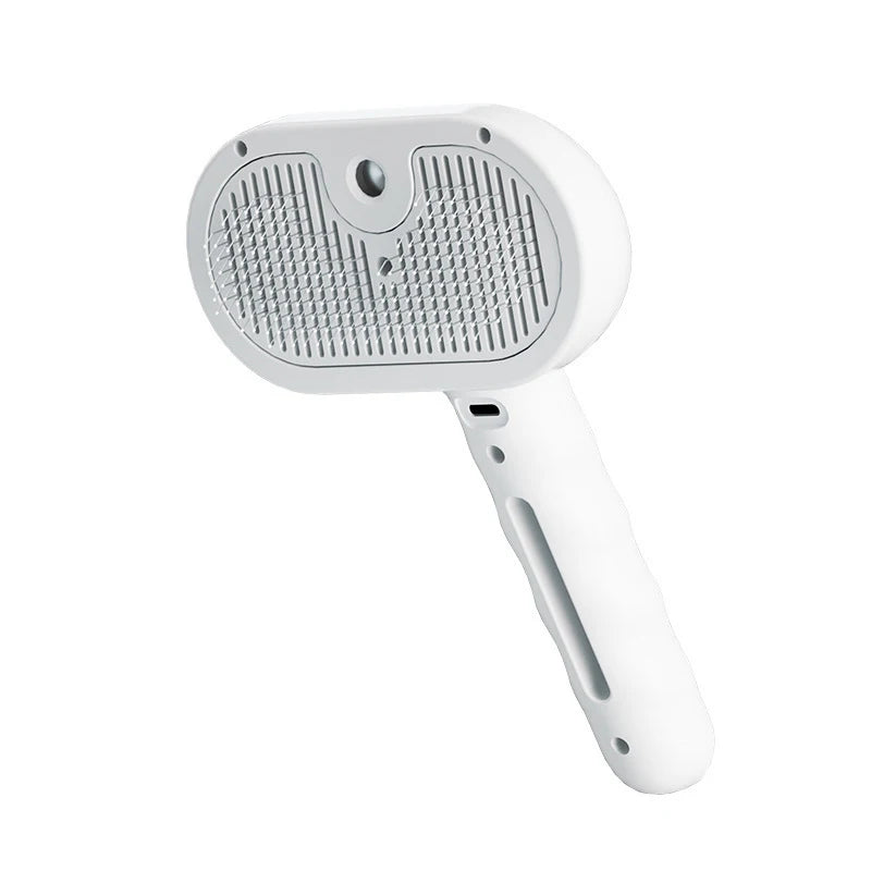 Ultimate Pet Massage Brush - Effortless Hair Removal for Dogs & Cats with Soft Teeth and Spray