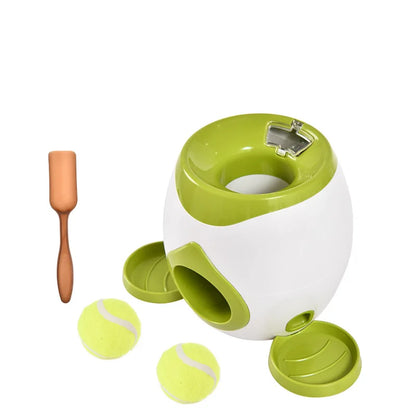 Ball Machine Launcher for Dogs Mental Stimulation Interactive Training Dog Toys Indoor Outdoor Ball Thrower Machine Pet Toys