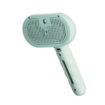 Ultimate Pet Massage Brush - Effortless Hair Removal for Dogs & Cats with Soft Teeth and Spray