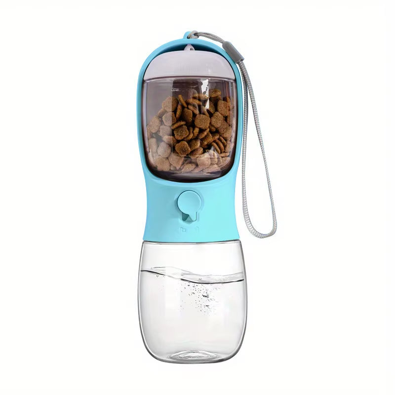 Ultimate Portable Pet Water Bottle & Food Container - Leak Proof Outdoor Dispenser for Dogs and Cats
